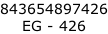 843654897426 EG - 426
