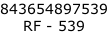 843654897539 RF - 539