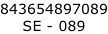 843654897089 SE - 089
