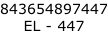 843654897447 EL - 447