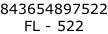 843654897522 FL - 522