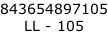 843654897105 LL - 105