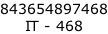 843654897468 IT - 468
